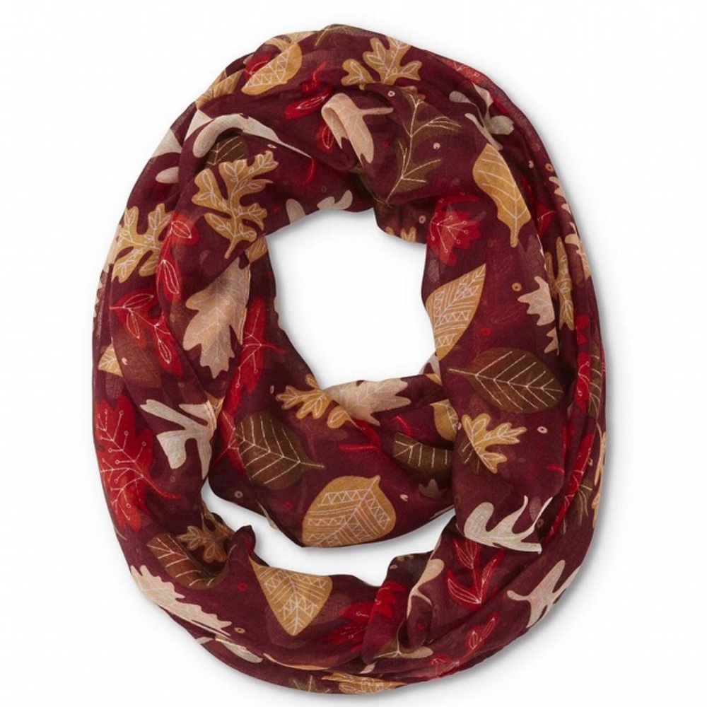 🆕 Fall leaves infinity scarf